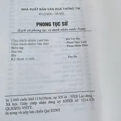 PHONG TỤC SỬ, Lịch sử phong tục và danh nhân nước Nam 558669