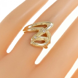 Nhẫn kim cương K18YG 0.03CT 671800