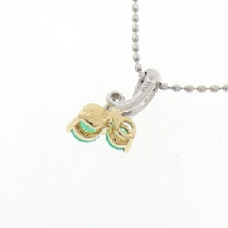 K18/PT900/PT850 Dây chuyền ngọc lục bảo 0.13CT - Hàng hiệu Chính hãng 858528