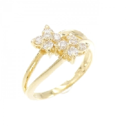 Nhẫn hồng ngọc kim cương K18YG 0.23CT