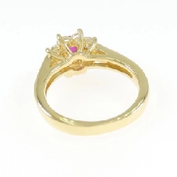 Nhẫn ruby K18YG hoa 0.37CT 667279