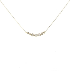 Dây chuyền kim cương K18YG 0.20CT - Hàng hiệu Chính hãng