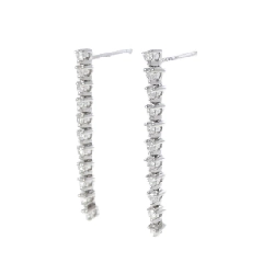 K18WG/750WG Bông tai kim cương 0.45CT - Hàng hiệu Chính hãng 870050