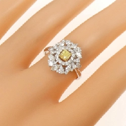 Nhẫn kim cương PT950/K18WG 0.313CT FY VS1 cắt Fancy - Hàng hiệu Authentic 839248