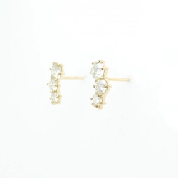 K18YG Bông tai kim cương ba viên 0.70CT - Hàng hiệu Chính hãng 868747