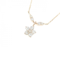 K18PG Hoa Kim Cương Dây Chuyền 0.20CT - Hàng hiệu Chính hãng 856607