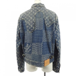 Áo khoác denim LOUIS VUITTON Giant Damier Wave Monogram NIGO HJA10WUZC - Hàng hiệu Chính hãng 895037