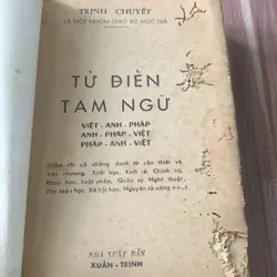 TỪ ĐIẾN TAM NGỮ: VIỆT ANH PHÁP PHÁP ANH VIỆT ANH PHAP VIỆT 621360