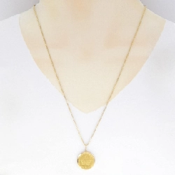 K18YG(枠) Dây chuyền đồng xu - Hàng hiệu Authentic 864891