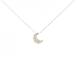 K18YG Mặt dây chuyền kim cương 0.10CT - Hàng hiệu Chính hãng