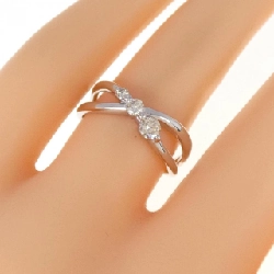 Nhẫn kim cương K18WG 0.22CT 673404