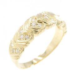 Nhẫn kim cương K18YG 0.14CT