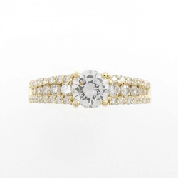 Nhẫn kim cương K18YG 0.507CT F SI1 VG - Hàng hiệu Authentic 875063