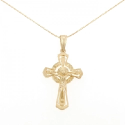 K18YG Dây chuyền hình chữ thập - Hàng hiệu Chính hãng