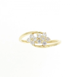 【Sản phẩm mới】Nhẫn kim cương K18YG hình hoa 0.20CT 671515