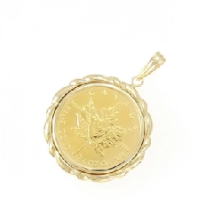 K18YG(枠) Đồng xu Mặt dây chuyền - Hàng hiệu Authentic 865581