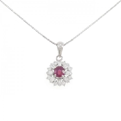 Dây chuyền ruby PT900/PT850 - Hàng hiệu Authentic