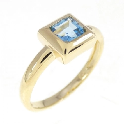Nhẫn Blue Topaz K18YG - Hàng hiệu Chính hãng