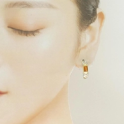 K18YG/K18WG Bông tai Citrine - Hàng hiệu Chính hãng 862610