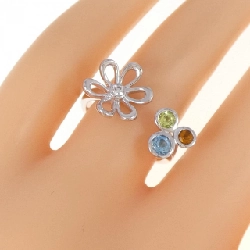 Nhẫn đá màu K18WG - Hàng hiệu Authentic 858709