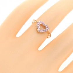 Nhẫn Sapphire K18PG hình trái tim 669580