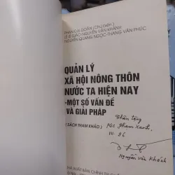 Sách: Quản lý xã hội nông thông nước ta hiện nay - một số vấn đề và giải pháp 718541