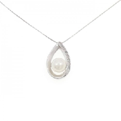 K14WG Ngọc trai Akoya Dây chuyền 5.9mm - Hàng hiệu Chính hãng