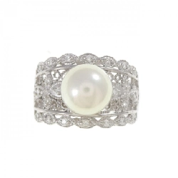 Nhẫn ngọc trai Akoya K18WG 8.6mm - Hàng hiệu Authentic 855420