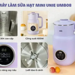 🥛 UNIE UMB08 PRO – Nhỏ gọn mà xay khỏe 733234
