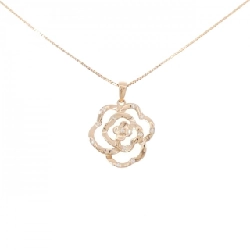 K18PG Vàng Hồng Dây Chuyền Kim Cương 0.07CT - Hàng hiệu Chính Hãng