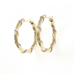 K18YG/PT Bông tai - Hàng hiệu Authentic