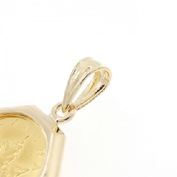 Mặt dây chuyền đồng xu 18KYG (khung) - Hàng hiệu Authentic 866806