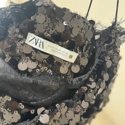 Đầm sequin 2dây Zara Auth new100% 383942