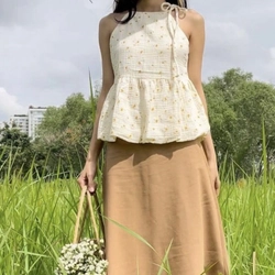 Áo yếm cột nơ  355640