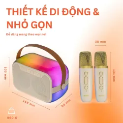 Loa karaoke mini bluetooth iCore ISM69 Kèm 2 Micro 928656