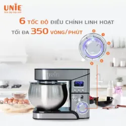 🍞 MÁY TRỘN BỘT ĐA NĂNG UNIE EM2 – Máy chạy mạnh – bột nhuyễn đều, mịn, dễ tạo hình. 💨 726280