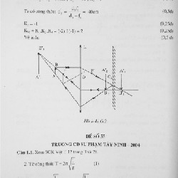 Giới thiệu Đề thi tuyển sinh vào Đại học và Cao đẳng toàn quốc môn Vật lí 11509