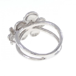 Nhẫn đá màu hoa K18WG - Hàng hiệu Authentic 851811