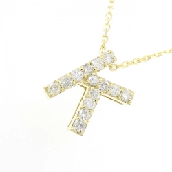 K18YG Chữ cái K Dây chuyền kim cương 0.28CT - Hàng hiệu Chính hãng 859156