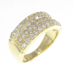 Nhẫn kim cương Pavé K18YG 0.72CT