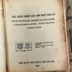 Leo Jones & C.von Baeyer CÁC CHỨC NĂNG CỦA ANH NGỮ HOA KỲ, chuyên ngành tiếng Anh  1013102