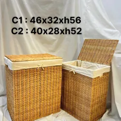 Giỏ đựng đồ mây tre đan hình vuông 763687