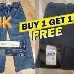 Quần bò tặng kèm chân váy bò 1013190