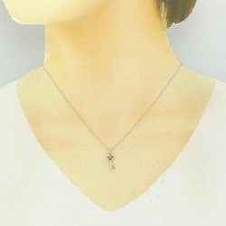 Trang sức Star Jewelry Key×Heart Ruby Necklace - Hàng hiệu Authentic 842620