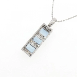 K18WG Aquamarine Necklace 0.80CT - Hàng hiệu Authentic 858279