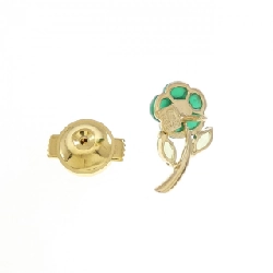 K18YG Hoa Đá Màu Brooch - Hàng hiệu Chính hãng 869712