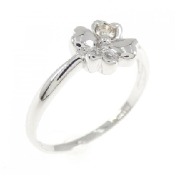 Nhẫn kim cương hoa K18WG 0.08CT - Hàng hiệu Authentic