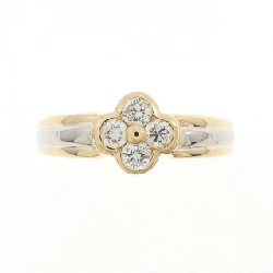 Nhẫn kim cương hoa K18YG/PT900 667124