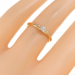 Nhẫn kim cương K18YG 0.08CT 669809