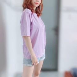 Áo thun in hình sau lưng siu cute, chất mịn mát 15416